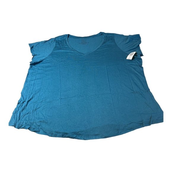 Torrid Faience Blue Girlfriend Classic Fit T Shirt Size 5 5X NEW NWT - Picture 1 of 6